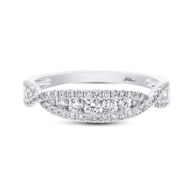 0.46ct 14k White Gold Diamond Lady's Band