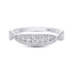0.46ct 14k White Gold Diamond Lady's Band