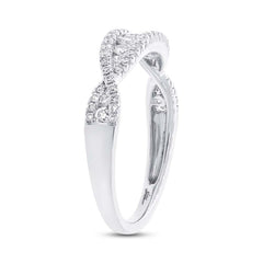 0.46ct 14k White Gold Diamond Lady's Band