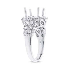 1.61ct 18k White Gold Diamond Semi-mount Ring