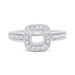 0.50ct 14k White Gold Diamond Semi-mount Ring