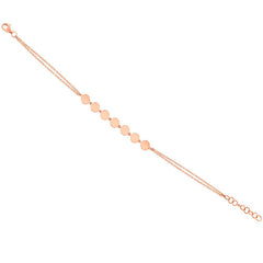 14k Rose Gold Circle Bracelet