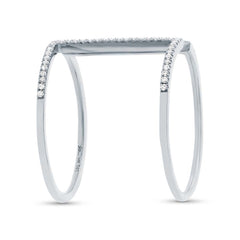 0.22ct 14k White Gold Diamond Lady's Ring Size 6