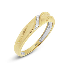 0.19ct 14k Yellow Gold Diamond Trio Set