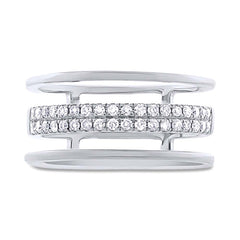 0.34ct 14k White Gold Diamond Lady's Ring Size 10