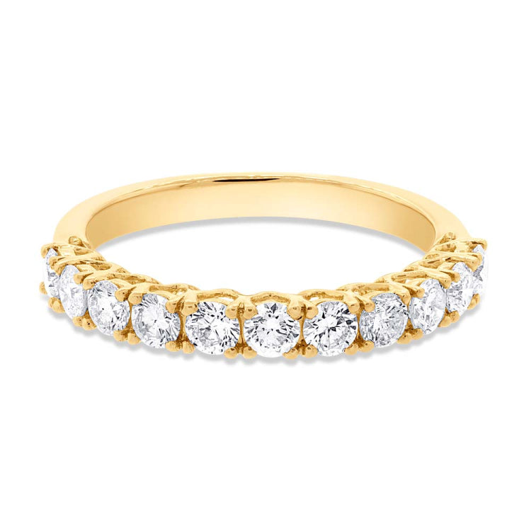 0.84ct 18k Yellow Gold Diamond Lady's Band Size 6