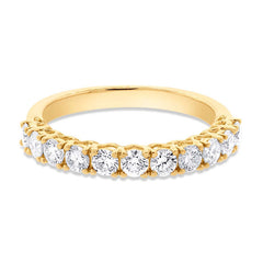 0.84ct 18k Yellow Gold Diamond Lady's Band Size 6