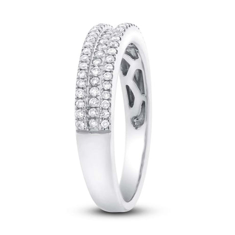 0.26ct 14k White Gold Diamond Lady's Band Size 5.5