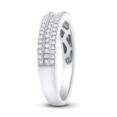 0.26ct 14k White Gold Diamond Lady's Band Size 5.5