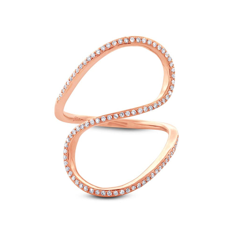 0.25ct 14k Rose Gold Diamond Lady's Ring Size 6