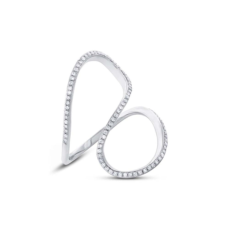 0.25ct 14k White Gold Diamond Lady's Ring Size 6