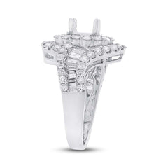 1.96ct 18k White Gold Diamond Semi-mount Ring