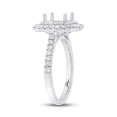 0.83ct 14k White Gold Diamond Semi-mount Ring