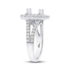 1.01ct 14k White Gold Diamond Semi-mount Ring