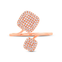 0.31ct 14k Rose Gold Diamond Lady's Ring Size 6