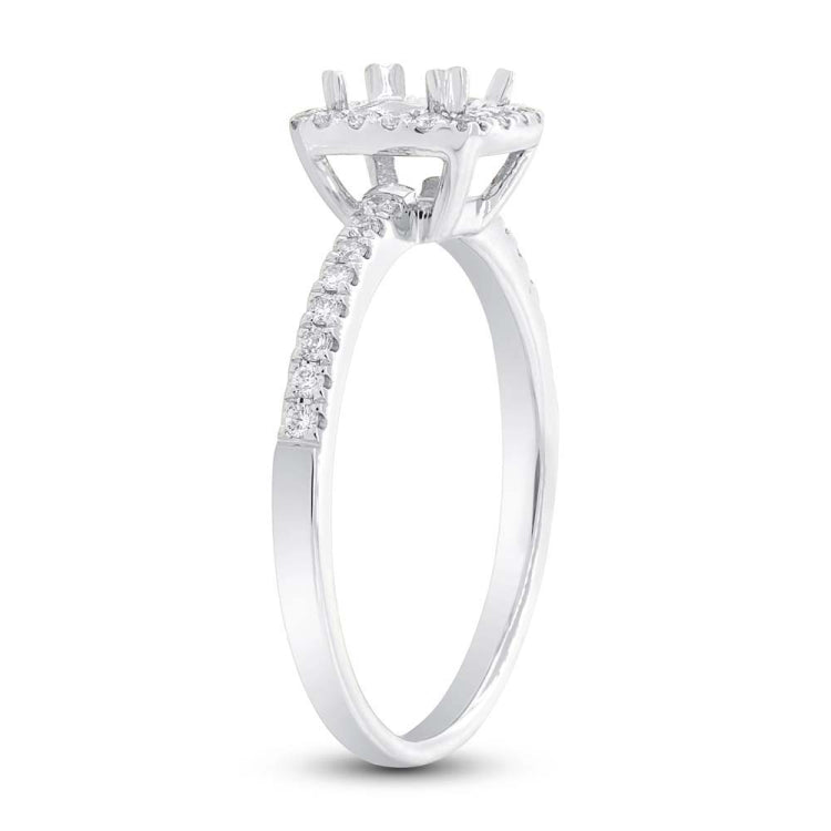 0.25ct 14k White Gold Diamond Semi-mount Ring