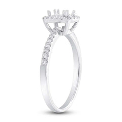 0.25ct 14k White Gold Diamond Semi-mount Ring