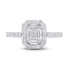 0.56ct 18k White Gold Diamond Baguette Lady's Ring