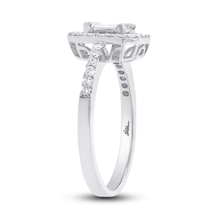 0.56ct 18k White Gold Diamond Baguette Lady's Ring