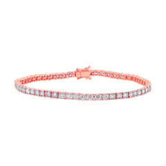 2.02ct 14k Rose Gold Diamond Lady's Bracelet