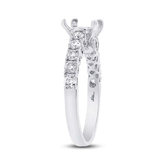 0.80ct 18k White Gold Diamond Semi-mount Ring