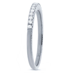 0.23ct 14k White Gold Diamond Lady's Band Size 5.5