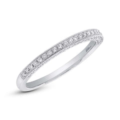 0.30ct 14k White Gold Diamond Lady's Band Size 6