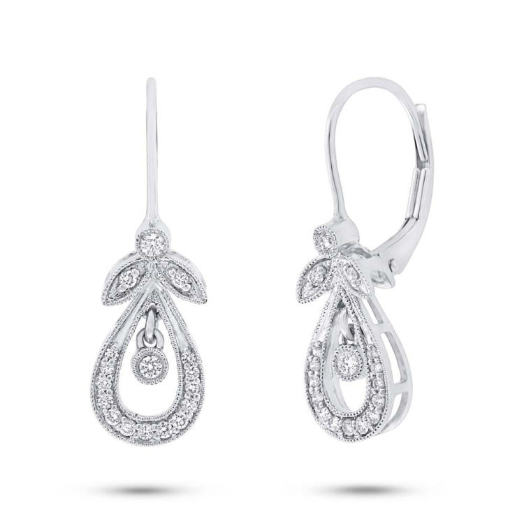 0.21ct 14k White Gold Diamond Earring