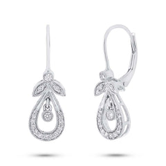 0.21ct 14k White Gold Diamond Earring