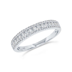 0.45Ct 14k White Gold Diamond Lady's Band