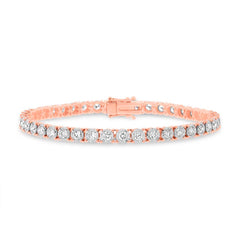 3.00ct 14k Rose Gold Diamond Lady's Bracelet