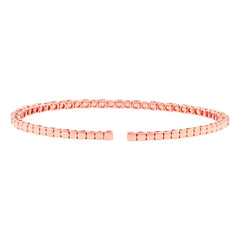 1.91ct 14k Rose Gold Diamond Bangle