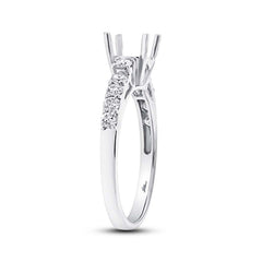 0.50ct 18k White Gold Diamond Semi-mount Ring