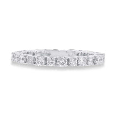 0.61ct 14k White Gold Diamond Lady's Band