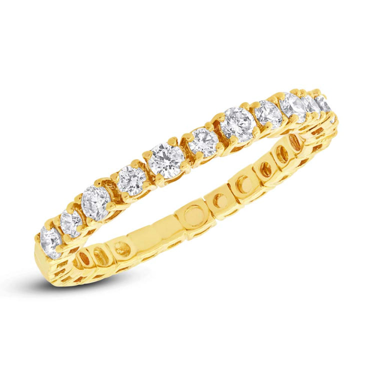 0.61ct 14k Yellow Gold Diamond Lady's Band