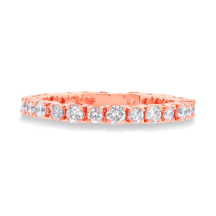 0.61ct 14k Rose Gold Diamond Lady's Band