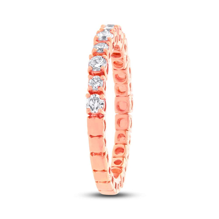 0.61ct 14k Rose Gold Diamond Lady's Band