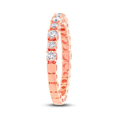 0.61ct 14k Rose Gold Diamond Lady's Band