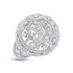 2.00ct 18k White Gold Diamond Lady's Ring Size 8