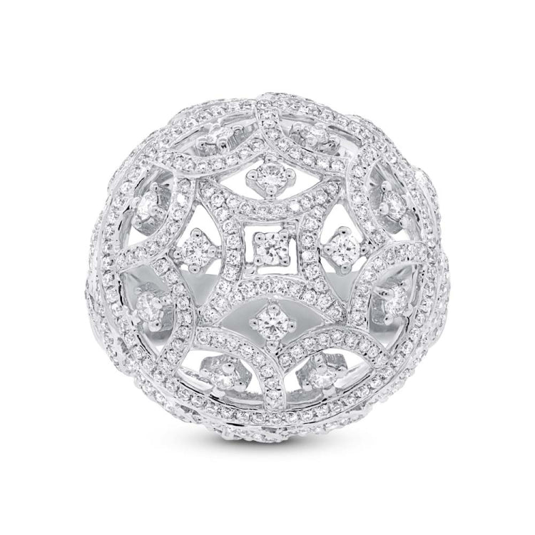 2.00ct 18k White Gold Diamond Lady's Ring Size 8