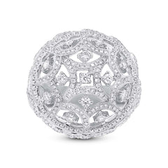 2.00ct 18k White Gold Diamond Lady's Ring Size 8