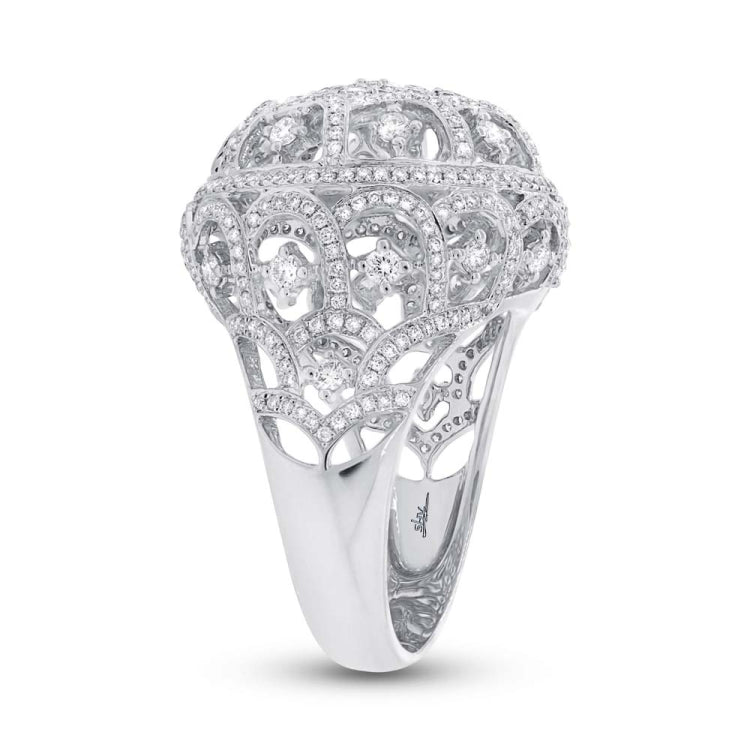 2.00ct 18k White Gold Diamond Lady's Ring Size 8