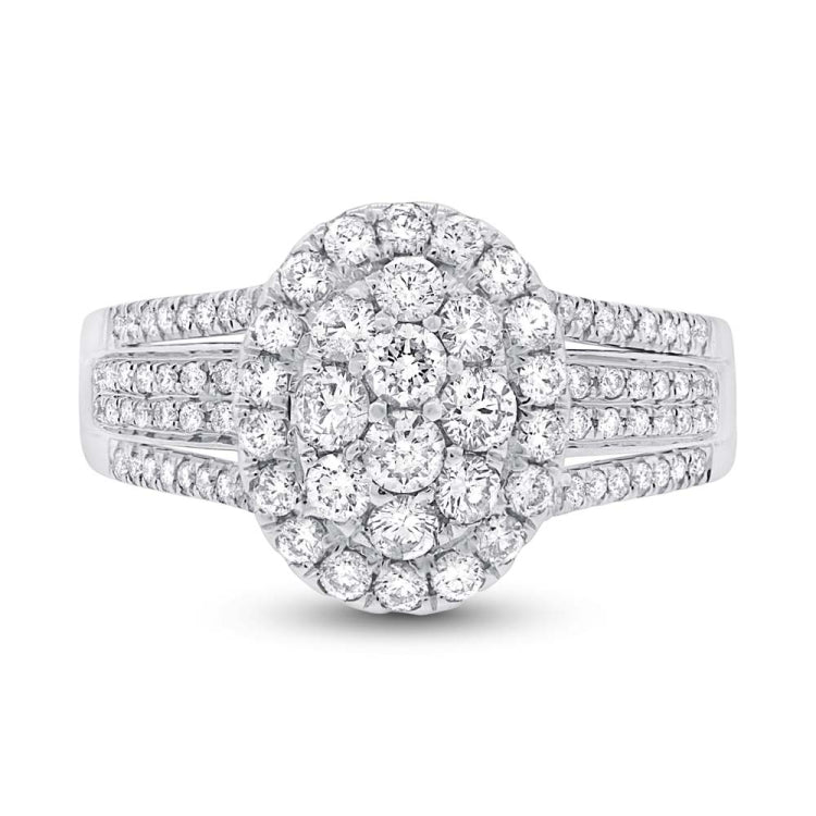 1.23ct 14k White Gold Diamond Lady's Ring