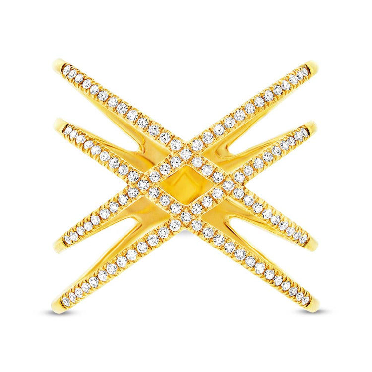 0.32ct 14k Yellow Gold Diamond Lady's Ring