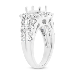 2.30ct 18k White Gold Diamond Semi-mount Ring