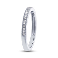 0.12ct 14k White Gold Diamond Lady's Band