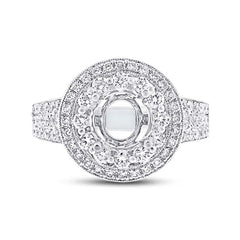 1.14ct 14k White Gold Diamond Semi-mount Ring