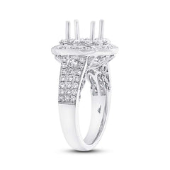 1.14ct 14k White Gold Diamond Semi-mount Ring