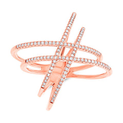 0.32ct 14k Rose Gold Diamond Lady's Ring