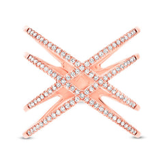 0.32ct 14k Rose Gold Diamond Lady's Ring